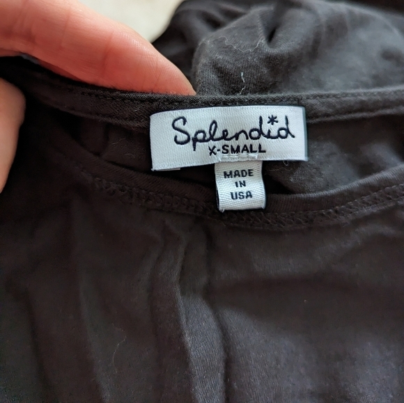 𝅺splendid slub French terry jumpsuit black xs - Picture 6 of 7